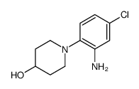 1-(2-Amino-4-chlorophenyl)-4-piperidinol Structure