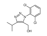 1H-1,2,3-Triazole-5-methanol, 1-(2,6-dichlorophenyl)-4-(1-methylethyl)结构式