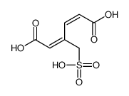 3-(sulfomethyl)hexa-2,4-dienedioic acid Structure