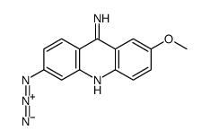 9-amino-3-azido-7-methoxyacridine structure