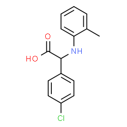 (4-CHLORO-PHENYL)-O-TOLYLAMINO-ACETIC ACID结构式