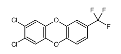 2,3-dichloro-7-(trifluoromethyl)dibenzo-p-dioxin Structure