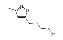 5-(4-bromobutyl)-3-methylisoxazole结构式