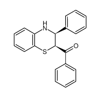 Phenyl-((2S,3S)-3-phenyl-3,4-dihydro-2H-benzo[1,4]thiazin-2-yl)-methanone结构式