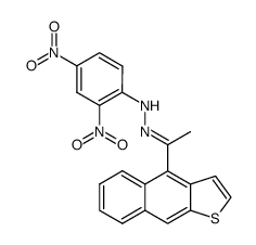 4-Acetyl-naphtho<2,3-b>thiophen-2,4-dinitro-phenylhydrazon Structure