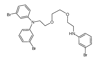 3-bromo-N-(3-bromophenyl)-N-(2-{2-[2-(3-bromophenylamino)ethoxy]ethoxy}ethyl)benzeneamine Structure