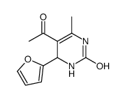 5-acetyl-4-(furan-2-yl)-6-methyl-3,4-dihydro-1H-pyrimidin-2-one Structure