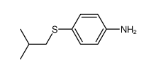 4-isobutylsulfanyl-aniline Structure