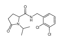 N-[(2,3-dichlorophenyl)methyl]-1-(1-methylethyl)-5-oxoprolinamide Structure