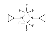 1,3-Dicyclopropyl-2,2,2,4,4,4-hexafluoro-2λ5,4λ5-[1,3,2,4]diazadiphosphetidine结构式