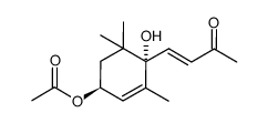 (3S,6S)-3-acetoxy-6-hydroxy-α-ionone Structure