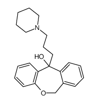 11-(3-piperidin-1-yl-propyl)-6,11-dihydro-dibenzo[b,e]oxepin-11-ol结构式