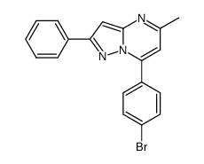7-(4-bromophenyl)-5-methyl-2-phenylpyrazolo[1,5-a]pyrimidine Structure