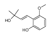 2-Methyl-4-<2'-hydroxy-6'-methoxy-phenyl>-buten-(3)-ol-(2)结构式