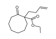 ethyl 1-(but-3-enyl)-2-oxocyclooctanecarboxylate结构式