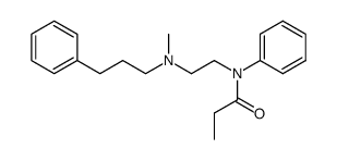 N-{2-[Methyl-(3-phenyl-propyl)-amino]-ethyl}-N-phenyl-propionamide Structure