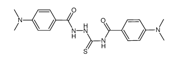 N-(p-dimethylaminobenzamido)-N'-(p-dimethylaminobenzoyl)thiourea结构式
