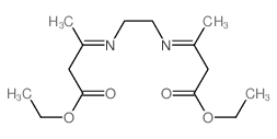 Butanoic acid,3,3'-(1,2-ethanediyldinitrilo)bis-, 1,1'-diethyl ester Structure