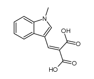 (1-methyl-indol-3-ylmethylene)-malonic acid结构式