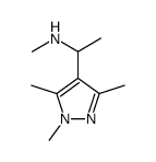 N-METHYL-1-(1,3,5-TRIMETHYL-1H-PYRAZOL-4-YL)ETHANAMINE structure