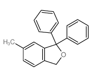 Isobenzofuran,1,3-dihydro-6-methyl-1,1-diphenyl- structure