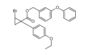 (3-phenoxyphenyl)methyl (1R,2S)-2-bromo-1-(4-ethoxyphenyl)cyclopropane-1-carboxylate结构式