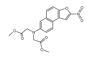 (N,N-dicarbomethoxymethylamino)-7 nitro-2 naphto[2,1-b]furanne Structure