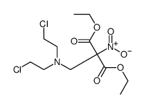 diethyl 2-[bis(2-chloroethyl)aminomethyl]-2-nitropropanedioate Structure