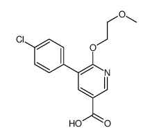 5-(4-chlorophenyl)-6-(2-methoxyethoxy)pyridine-3-carboxylic acid结构式