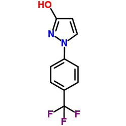 1-[4-(Trifluoromethyl)phenyl]-1,2-dihydro-3H-pyrazol-3-one结构式