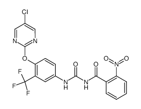 N-(2-nitrobenzoyl)-N'-[4-(5-chloro2-pyrimidinyloxy)-3-trifluoromethylphenyl]urea Structure