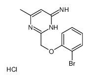2-[(2-bromophenoxy)methyl]-6-methyl-pyrimidin-4-amine hydrochloride Structure