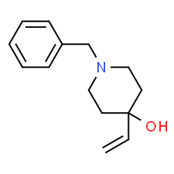1-Benzyl-4-ethenyl-4-hydroxypiperidine结构式