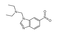 N-ethyl-N-[(6-nitrobenzimidazol-1-yl)methyl]ethanamine Structure