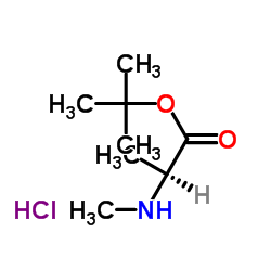 (S)-2-(二甲基氨基)丙酸叔丁酯盐酸盐结构式