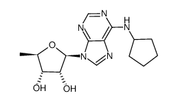 N-cyclopentyl-5'-deoxy-Adenosine结构式