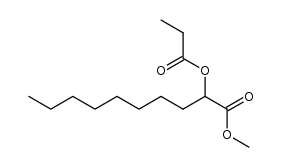 methyl 2-(propionyloxy)decanoate Structure