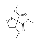 dimethyl 4-methoxy-4,5-dihydro-3H-pyrazole-3,3-dicarboxylate结构式