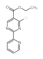 ethyl 4-chloro-2-pyridin-2-ylpyrimidine-5-carboxylate结构式