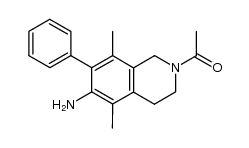 1-(6-amino-5,8-dimethyl-7-phenyl-3,4-dihydroisoquinolin-2(1H)-yl)ethanone结构式