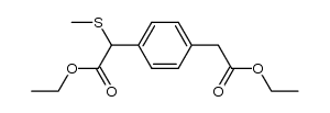 diethyl α-methylthio-1,4-benzenediacetate Structure