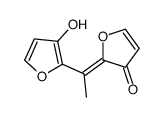 2-(1-(3-hydroxy-2-furanyl)ethylidene)-(2H)-furan-3-one结构式