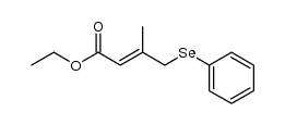 ethyl 3-methyl-4-(phenylselanyl)but-2-enoate结构式