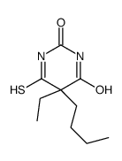 5-butyl-5-ethyl-6-sulfanylidene-1,3-diazinane-2,4-dione结构式