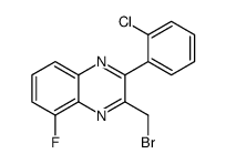 3-(bromomethyl)-2-(2-chlorophenyl)-5-fluoroquinoxaline结构式