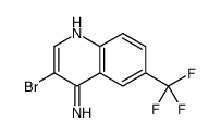 4-Amino-3-bromo-6-trifluoromethylquinoline结构式