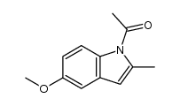 1-(5-methoxy-2-methyl-1H-indol-1-yl)ethanone结构式