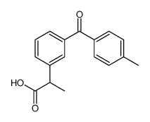 2-(3-(4-甲基苯甲酰基)苯基)丙酸结构式