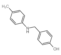 4-{[(4-methylphenyl)amino]methyl}phenol结构式