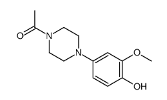 1-[4-(4-hydroxy-3-methoxyphenyl)piperazin-1-yl]ethanone结构式
